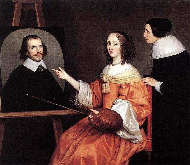 Gerard van Honthorst Margareta Maria de Roodere and Her Parents by Gerrit van Honthorst Spain oil painting art